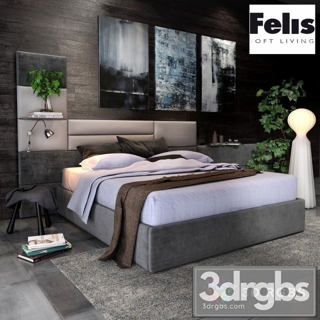 Felis Sommy Bed 3dsmax Download - thumbnail 1