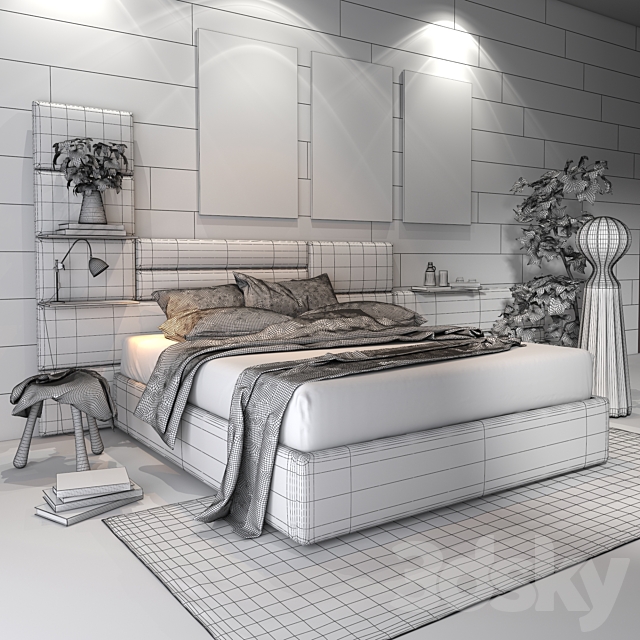 Felis Sommy bed 3DSMax File - thumbnail 3