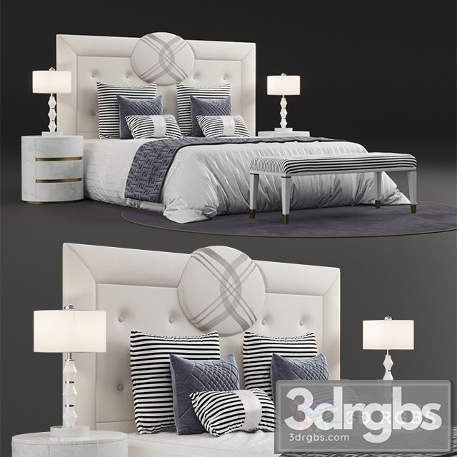 Fendi Cameo Bed 3dsmax Download - thumbnail 1