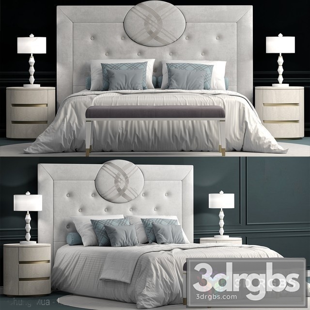 Fendi Cameo Maxi Bed 3dsmax Download - thumbnail 1