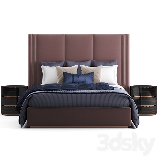 Fendi Casa Adone Bed 3DSMax File - thumbnail 2