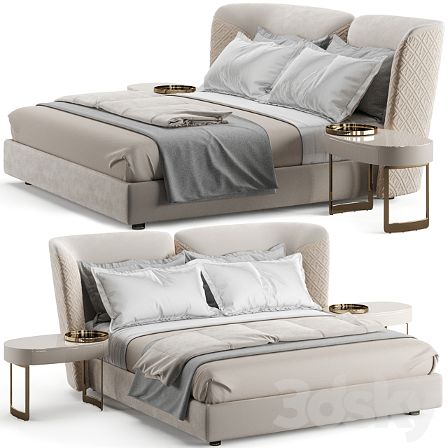 Fendi Casa Ceasar Bed 3DSMax File - thumbnail 1