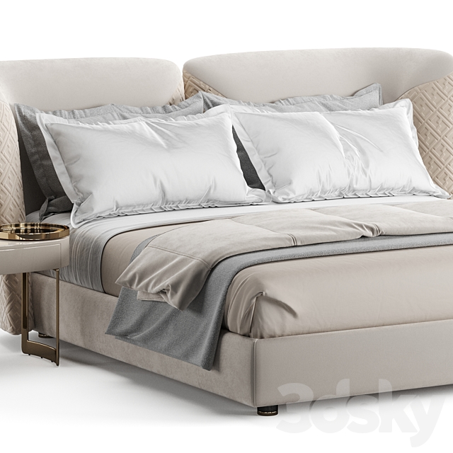 Fendi Casa Ceasar Bed 3DSMax File - thumbnail 4