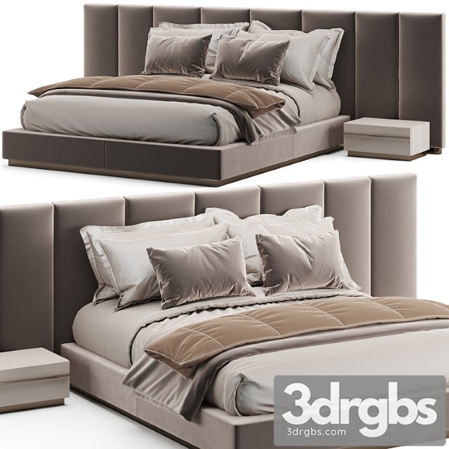 Fendi Casa Delano Bed 3dsmax Download - thumbnail 1