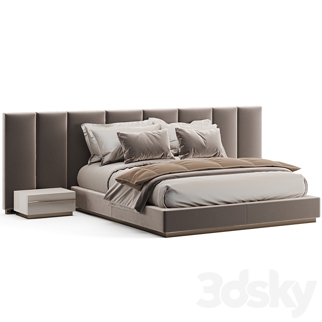 Fendi Casa Delano Bed 3DSMax File - thumbnail 2