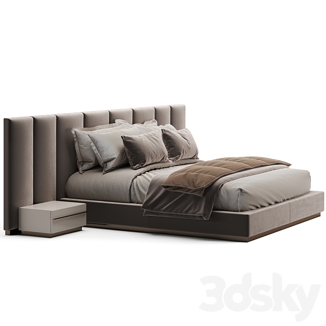 Fendi Casa Delano Bed 3DSMax File - thumbnail 3