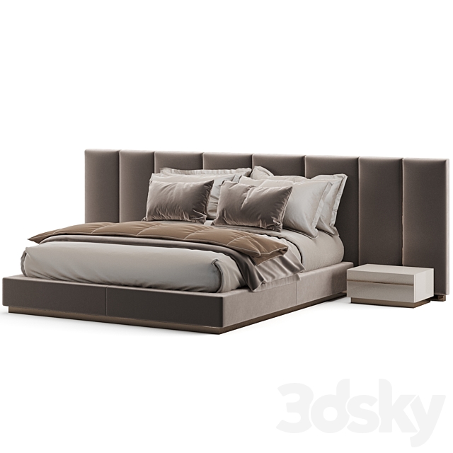 Fendi Casa Delano Bed 3DSMax File - thumbnail 4