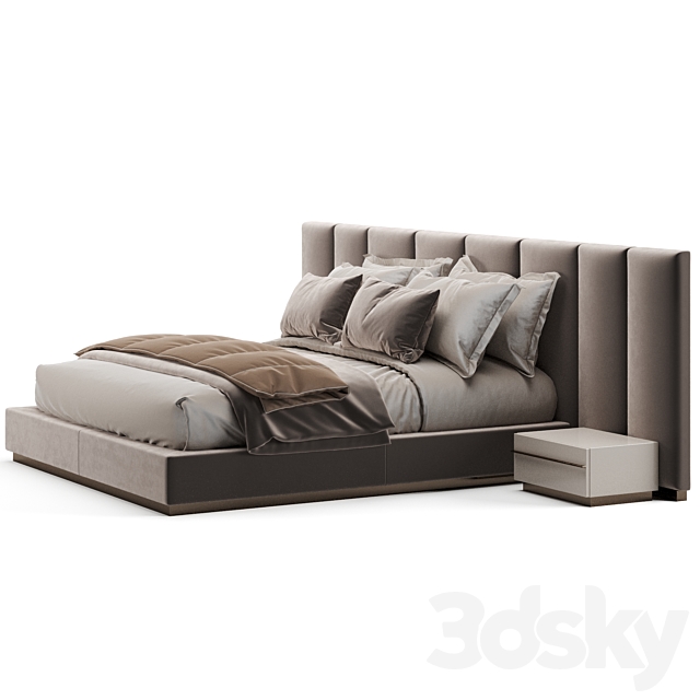 Fendi Casa Delano Bed 3DSMax File - thumbnail 5