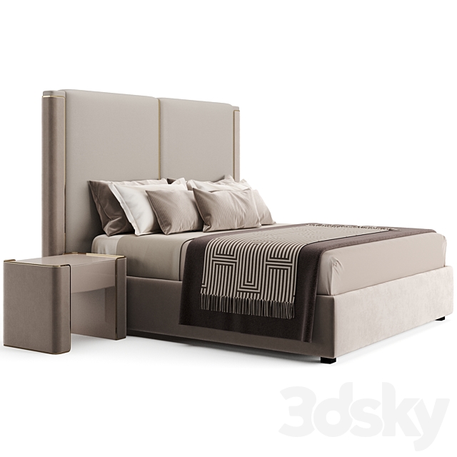 Fendi Casa Icon Bed 3DS Max Model - thumbnail 2