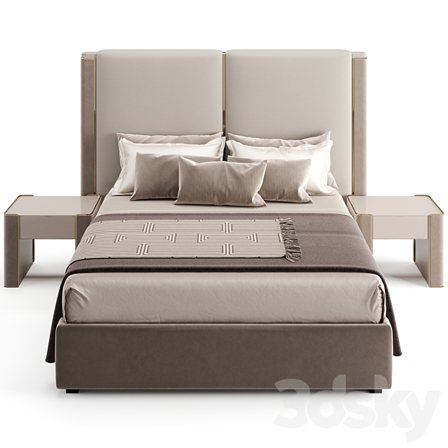 Fendi Casa Icon Bed 3DS Max Model - thumbnail 3