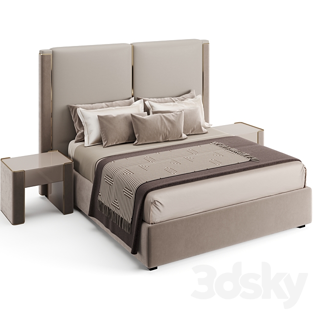 Fendi Casa Icon Bed 3DS Max Model - thumbnail 4