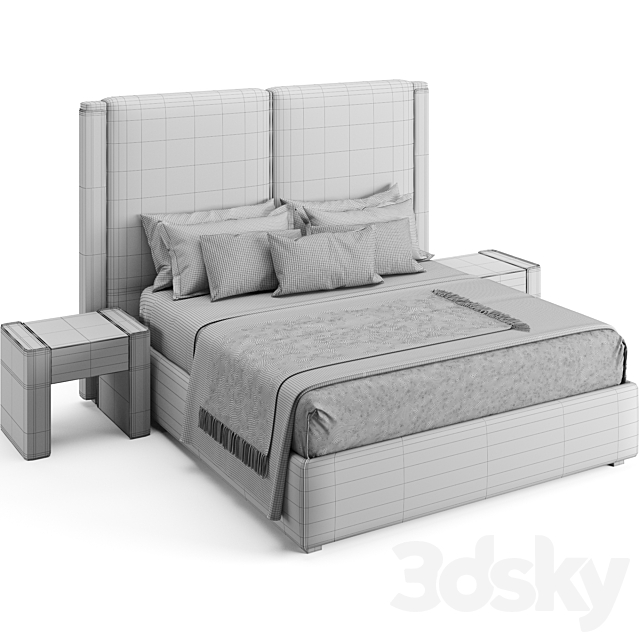 Fendi Casa Icon Bed 3DS Max Model - thumbnail 5