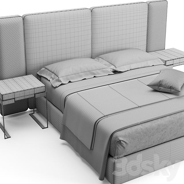 Fendi Casa Kelly Bed 3DSMax File - thumbnail 5