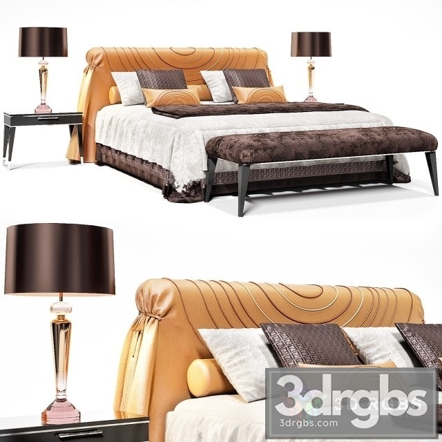 Fendi Masai Mara Bed 3dsmax Download - thumbnail 1