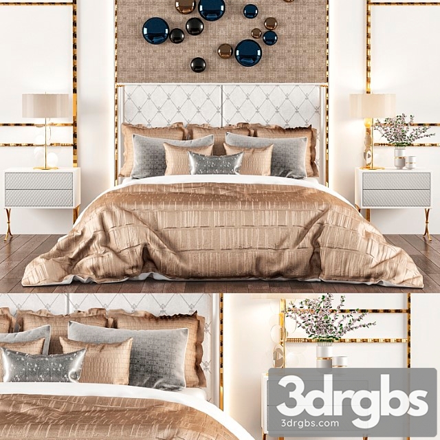 Fendi montgomery bed 3 3dsmax Download - thumbnail 1