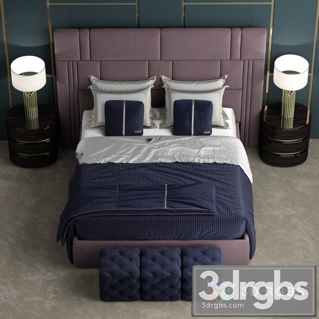 Fendi Nabucco Bed 3dsmax Download - thumbnail 1