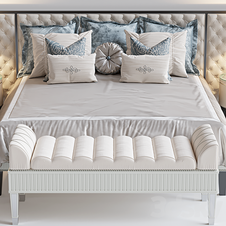 Ferris Rafauli Bed 3DS Max Model - thumbnail 2