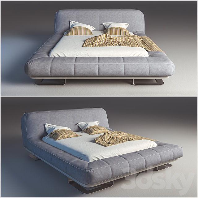 FFD bed 3DSMax File - thumbnail 1