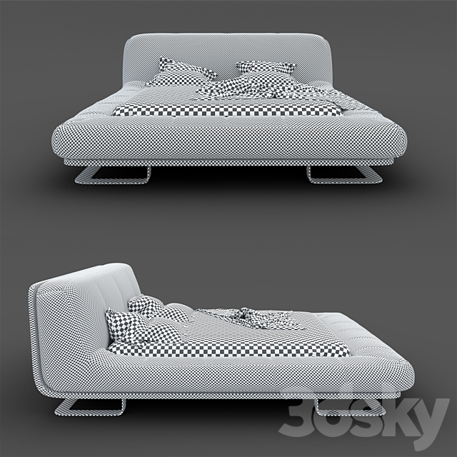 FFD bed 3DSMax File - thumbnail 2