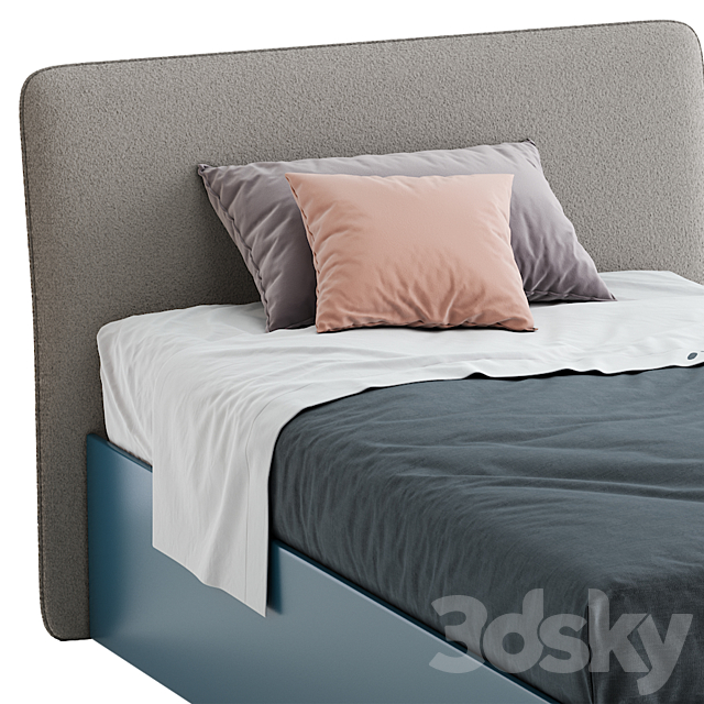 FLARE SINGLE BED 3DSMax File - thumbnail 2