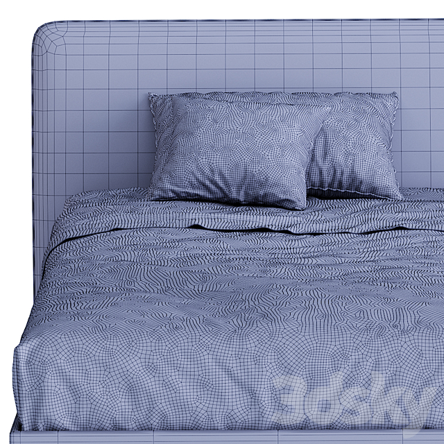 FLARE SINGLE BED 3DSMax File - thumbnail 4