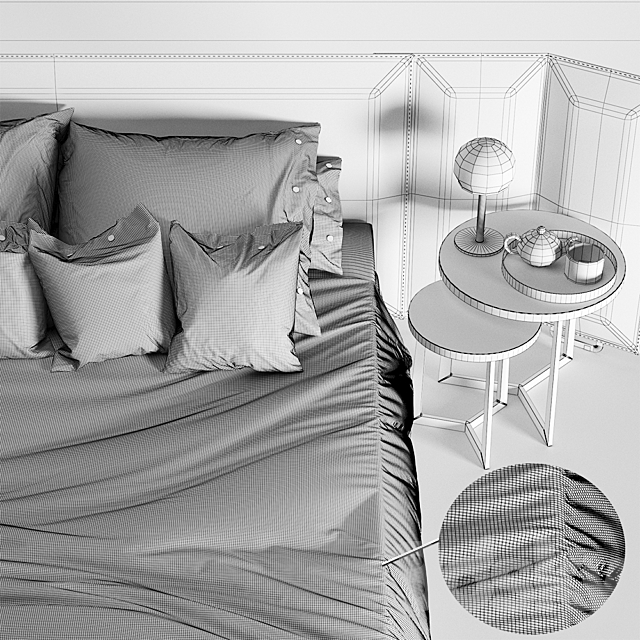 Flexform Eden Plus Bed 3DSMax File - thumbnail 3