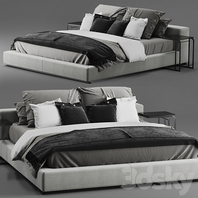 Flexform Groundpiece bed 3DSMax File - thumbnail 2