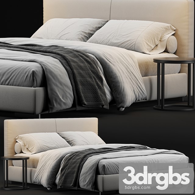 Flexform magnum bed 2 3dsmax Download - thumbnail 1