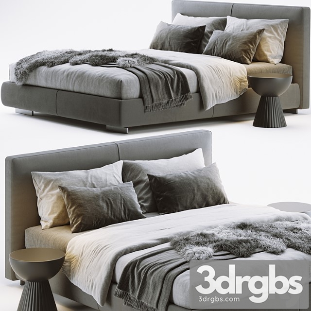 Flexform Magnum Bed 3dsmax Download - thumbnail 1