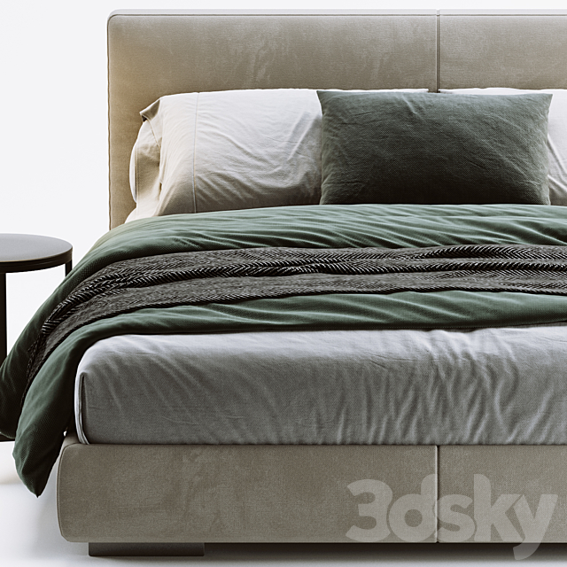 Flexform Magnum Bed 3DSMax File - thumbnail 2