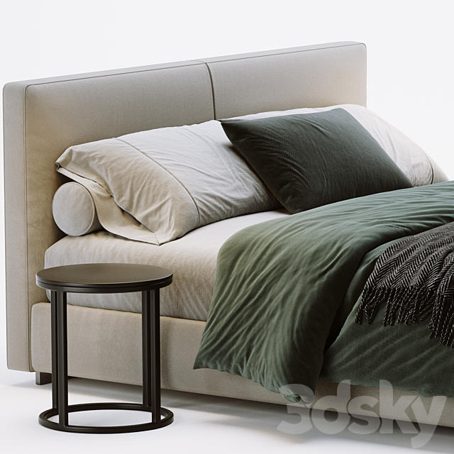 Flexform Magnum Bed 3DSMax File - thumbnail 3