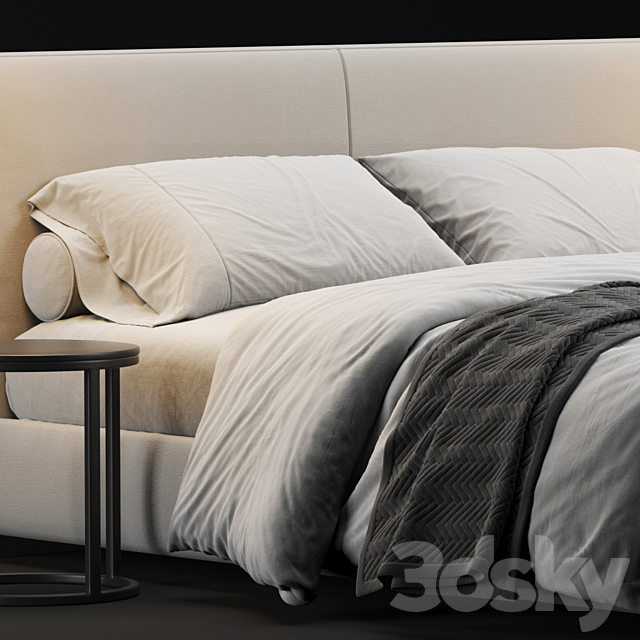 Flexform Magnum Bed 3DSMax File - thumbnail 2