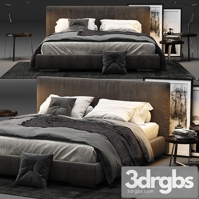 Flexform magnum bed_2 2 3dsmax Download - thumbnail 1