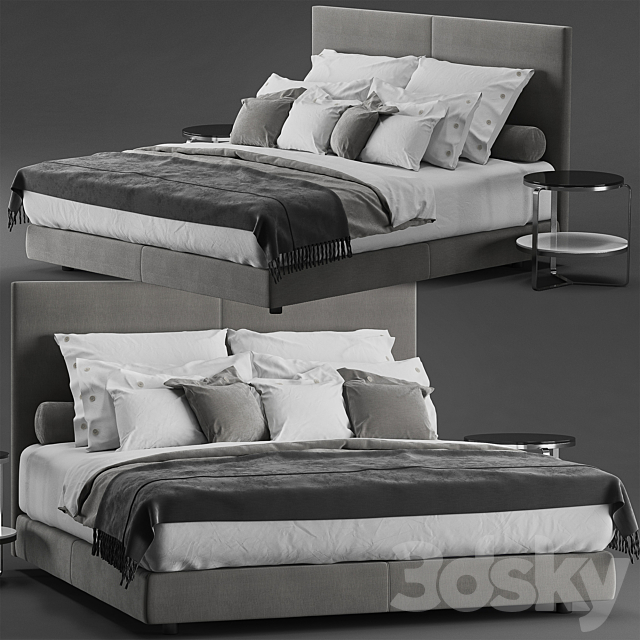 Flexform Oltre Bed 3DSMax File - thumbnail 1