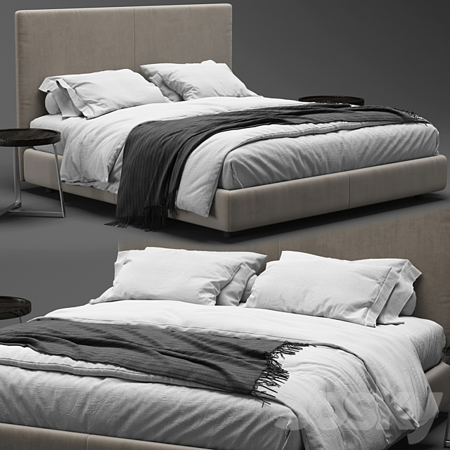 Flexform Oltre Bed 3DSMax File - thumbnail 1