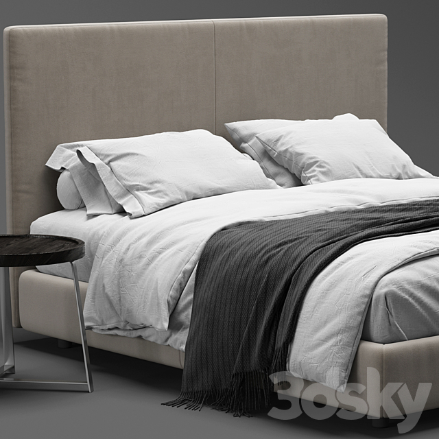 Flexform Oltre Bed 3DSMax File - thumbnail 3