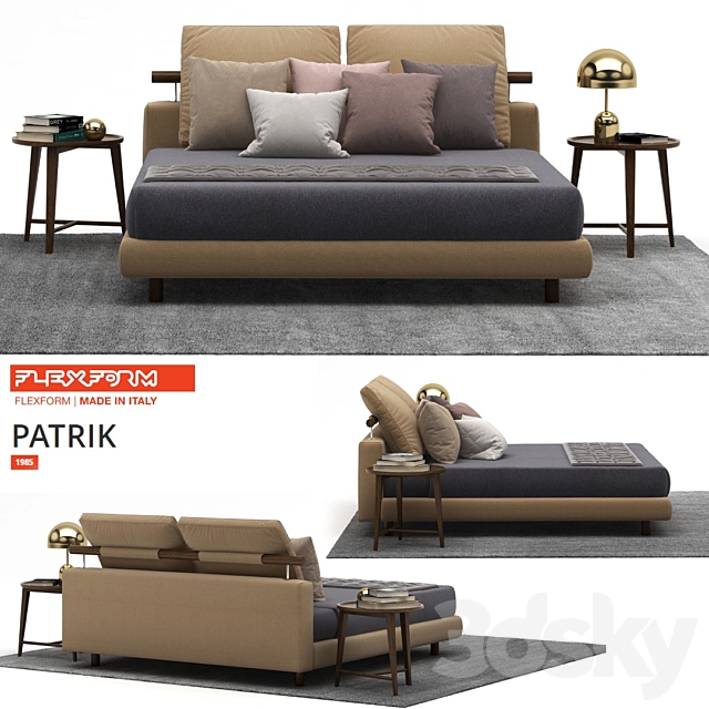 FLEXFORM PATRIK BED 3DSMax File - thumbnail 1