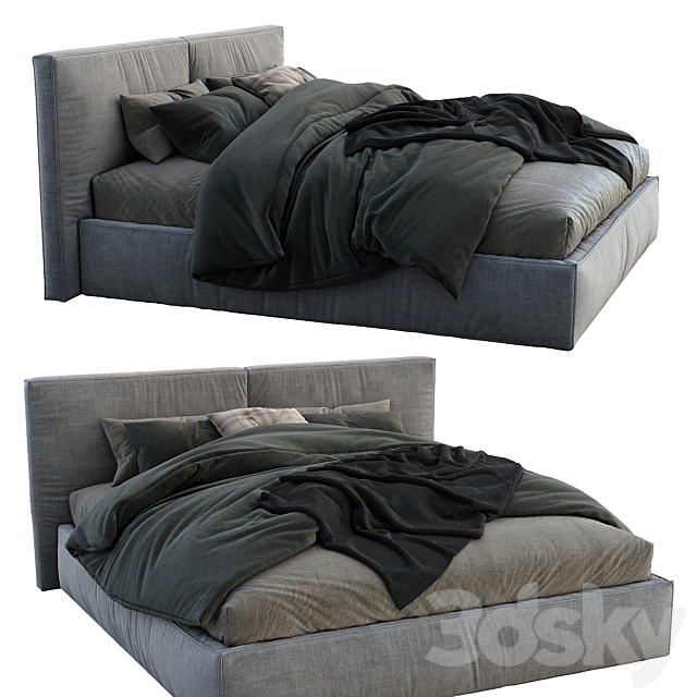 Flexteam bed miller 3DS Max Model - thumbnail 2