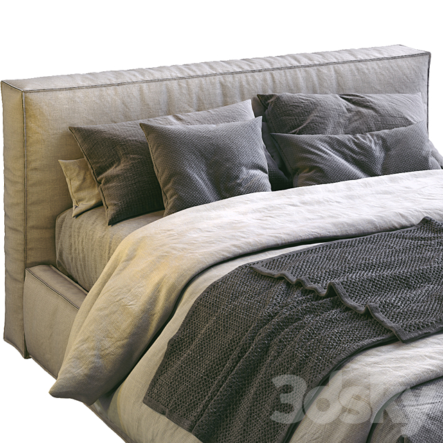 Flexteam Bed Slim One 3DSMax File - thumbnail 4