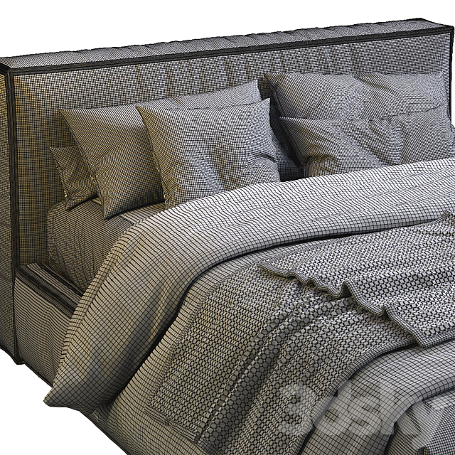 Flexteam Bed Slim One 3DSMax File - thumbnail 5