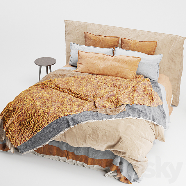 Flocca bed 3DSMax File - thumbnail 6