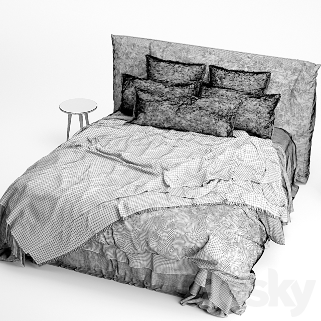 Flocca bed 3DSMax File - thumbnail 7