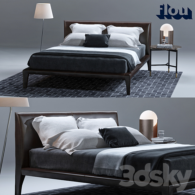 FLOU Alicudi bed 3DSMax File - thumbnail 1