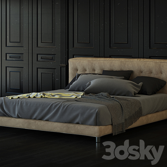 FLOU Doze bed 3DSMax File - thumbnail 1