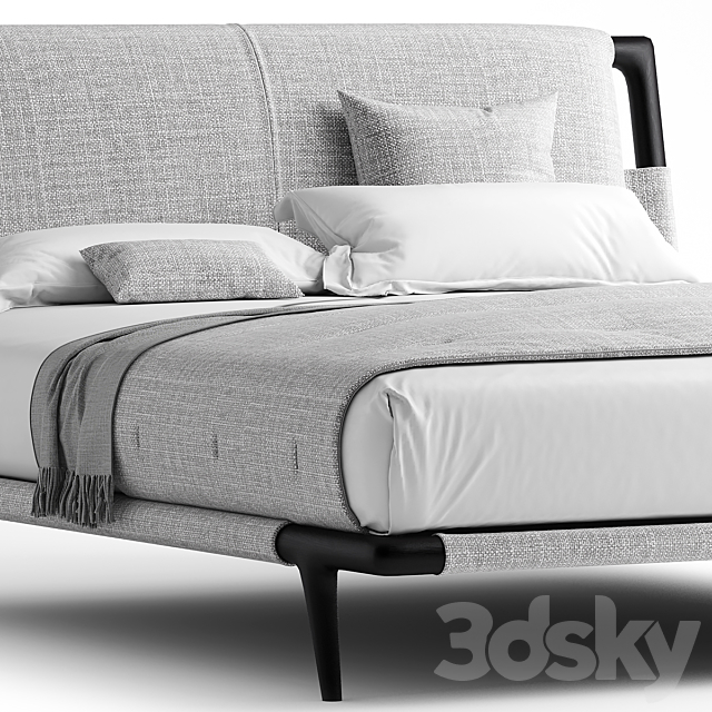 Flou gaudi bed 3DS Max Model - thumbnail 2