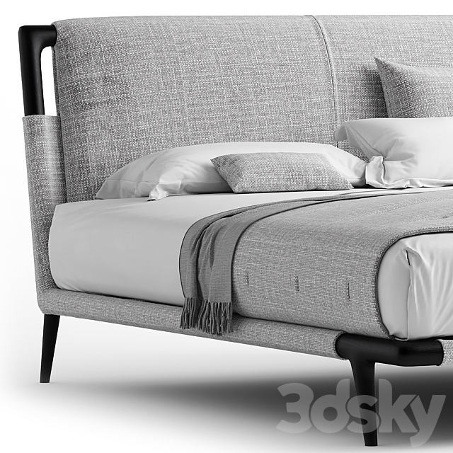 Flou gaudi bed 3DS Max Model - thumbnail 3