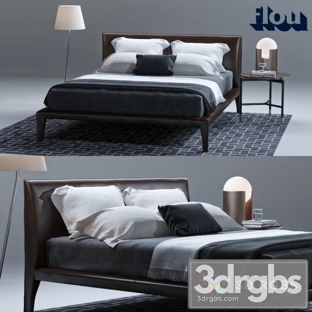 Flou Gaudi Bed 3dsmax Download - thumbnail 1