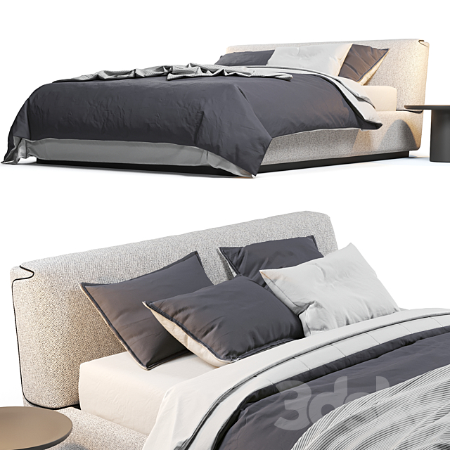 Flou Gentleman Bed 3DSMax File - thumbnail 3