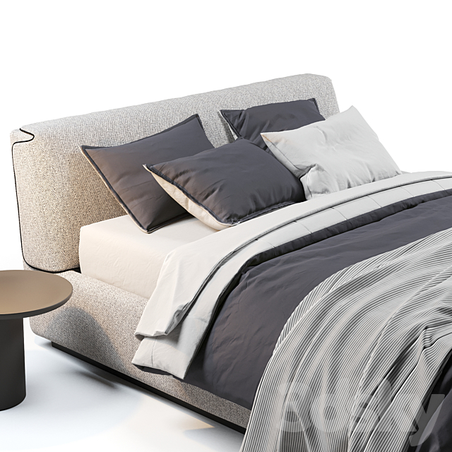 Flou Gentleman Bed 3DSMax File - thumbnail 4