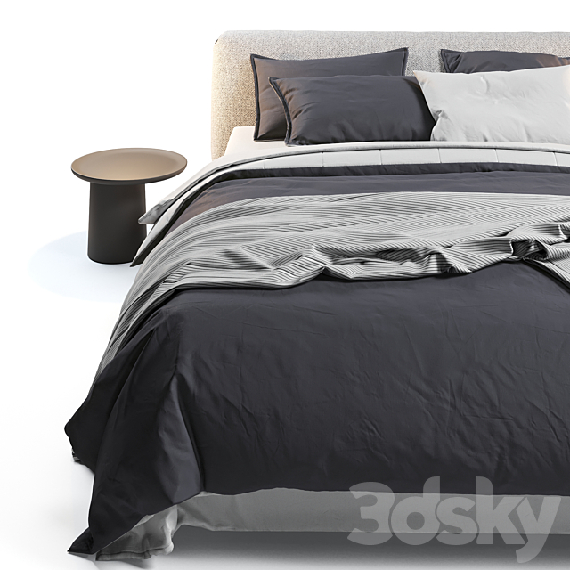 Flou Gentleman Bed 3DSMax File - thumbnail 5